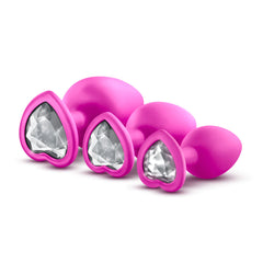 Luxe Bling’s Training Kit Pink With White Gems Anal Plug