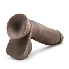 Au Naturel Realistic Beige 7-Inch Long Dildo With Balls & Suction Cup Base