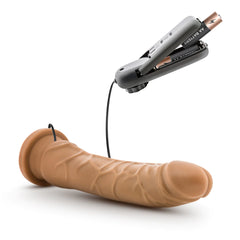 Dr. Skin Realistic Curved G-Spot 8.5-Inch Long Remote Control Vibrating Dildo With Suction Cup Base