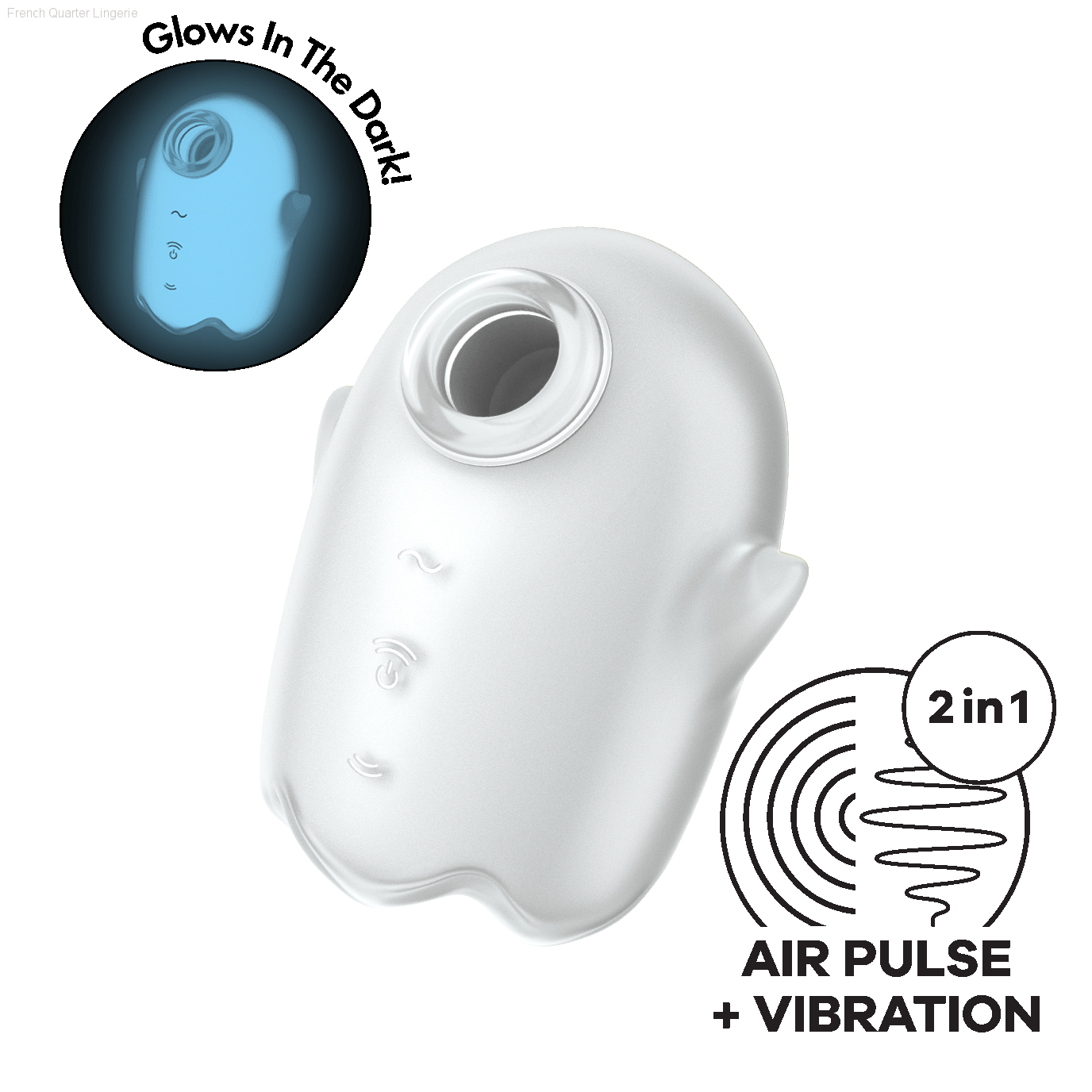 Rechargeable Vibrators - Satisfyer Glowing Ghost