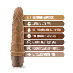 Dr. Skin Cock Vibe 3 Realistic 7.25-Inch Long Vibrating Dildo