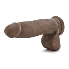 Au Naturel Realistic Beige 7-Inch Long Dildo With Balls & Suction Cup Base