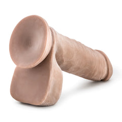 Au Naturel Realistic 8-Inch Long Dildo With Balls & Suction Cup Base