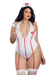 Dreamgirl Nurse-Themed Stretch Knit Teddy