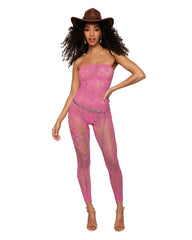 Dreamgirl Seamless Leopard Patterned 2-in-1 Versatile Bodystocking